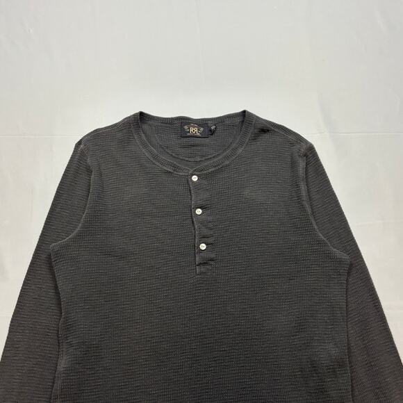RRL Double RL Ralph Lauren Henley Thermal Long Sleeve Shirt Men's XL - Picture 2 of 10